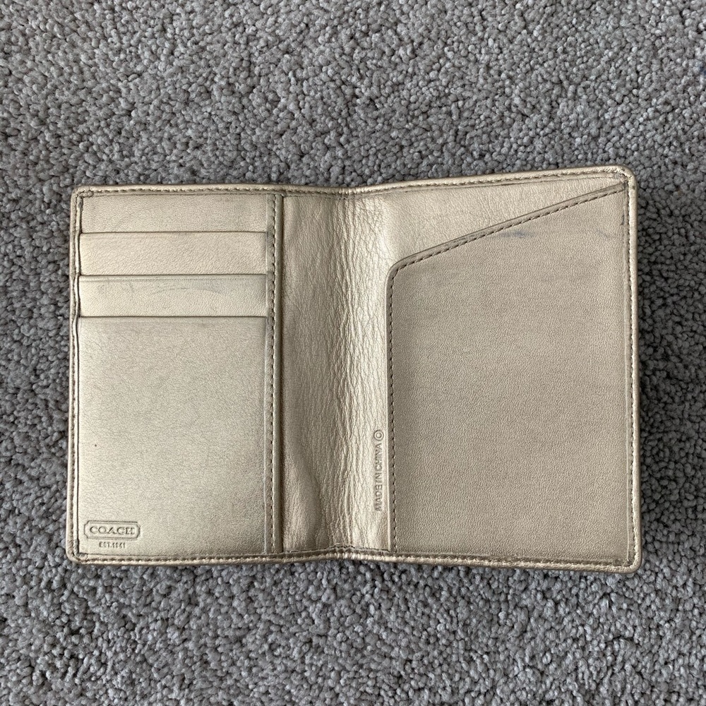 Coach Passport holder
